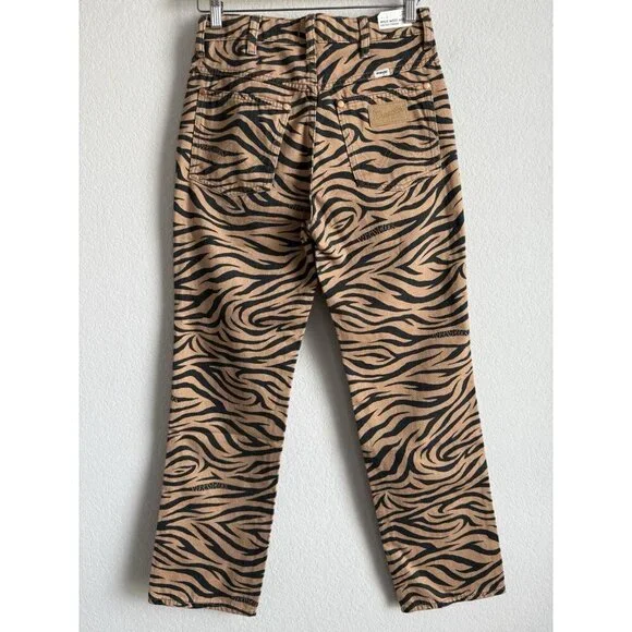 Free People X Wrangler Wild West 603 PURR High Rise Straight Leg Jeans Sz 27 NEW - Picture 9 of 16